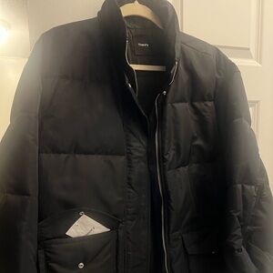 Theory oversized Bomber coat beautifully satin lined